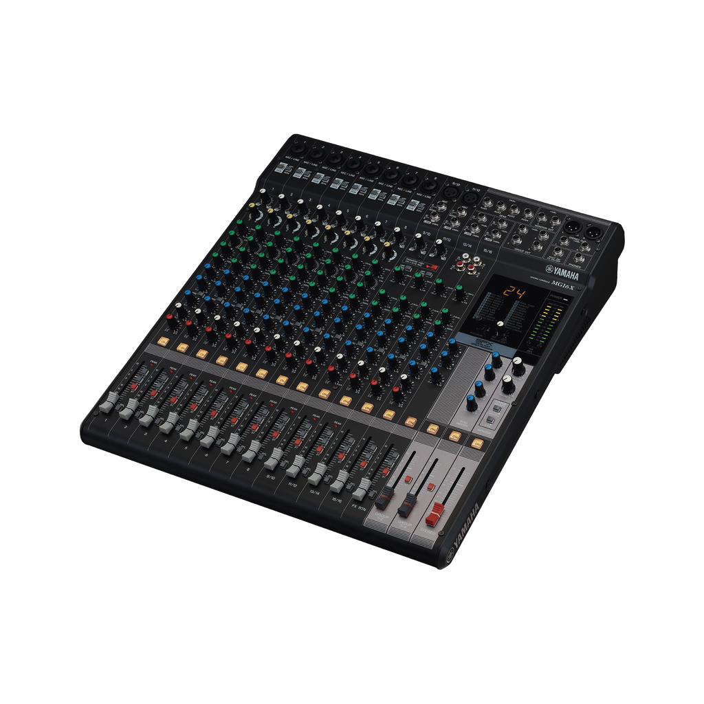 [MG16XCV] Mezcladora de Audio | 16 Canales | 10 Entradas de Micrófono | Entradas de Línea | Efectos | (MG16X)