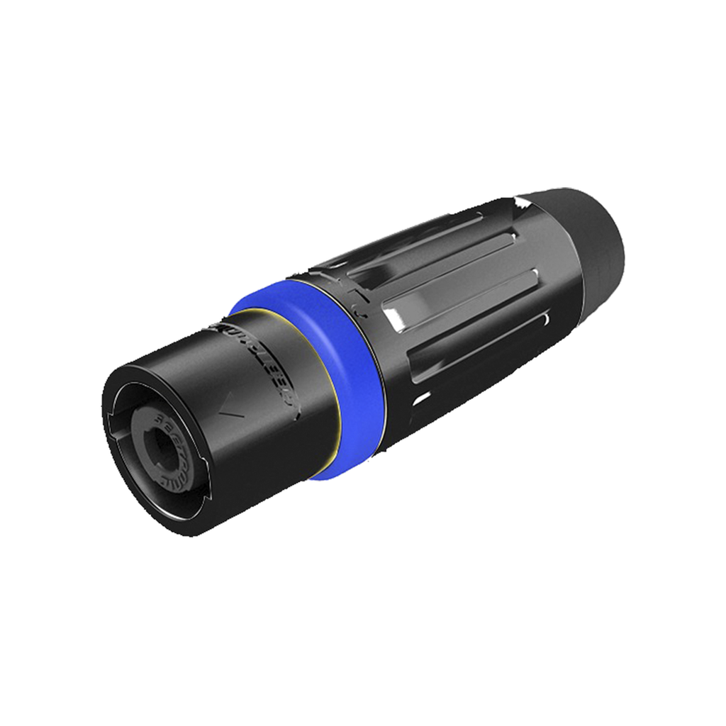 [SLDM4-B] SLDM4-B Speakon Conector de cable macho de 4 polos, carcasa negra, cable AWG10,  30A