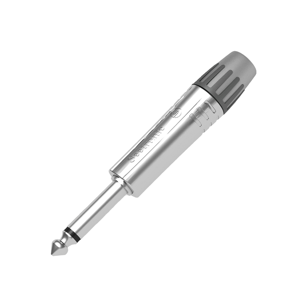 [MP2X] MP2X Conector 1/4 | Mono | Carcasa Cromada Perla | Contacto Niquelado | cable OD 4-7 mm