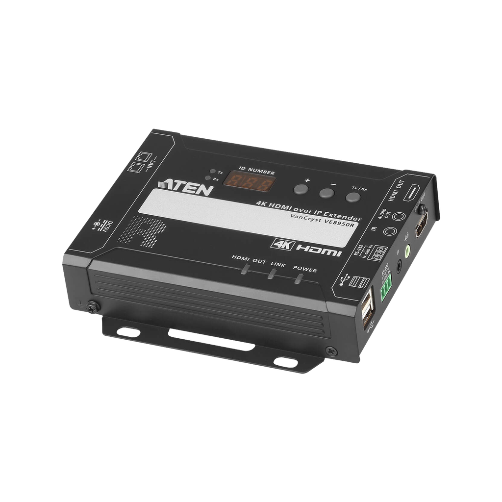 [VE8950R] VE8950R Receptor HDMI | IP | 4K @ 30Hz | 4:4:4 | EDID Expert? | Protocolo CLI Telnet o RS-232 | Conexión Punto a Punto o Multipunto a Multipunto