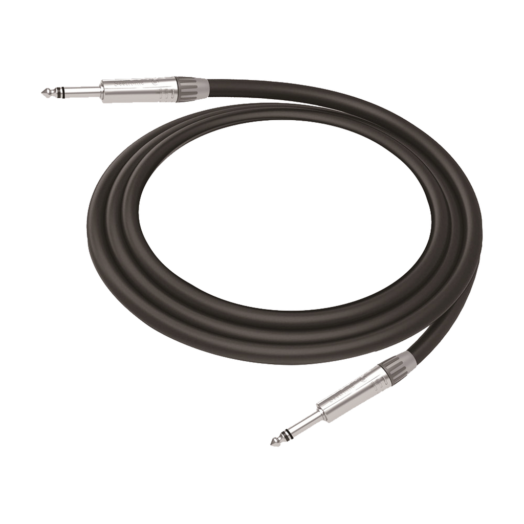 [CMC-PS-PS-L-3M] Cable de Audio | Plug 1/4 in a Plug 1/4 in Stereo | Carcasa Cromada | Conectores Seetronic | Longitud 3m