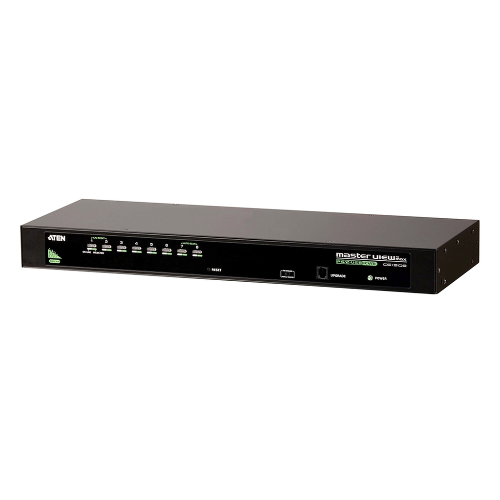 [CS1308] Conmutador KVM VGA PS/2-USB de 8 puertos /Cascada/W/(EE.UU./UE/SALIDA) ADP. ATEN