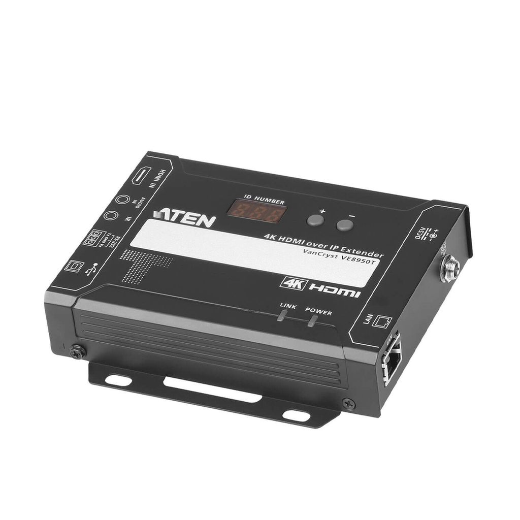 [VE8950T] VE8950T Transmisor Video sobre IP HDMI | 4K Ultra HD 4096x2160 @ 30Hz | Compresión Lossless con Latencia Ultra Baja | PoE Integrado | Video Wall 8x8 | Control RS-232 e IR | Compatibilidad con Aplicación Móvil | Escalabilidad Ilimitada