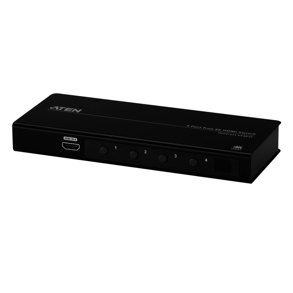 VS481C Conmutador HDMI 4K verdadero de 4 puertos