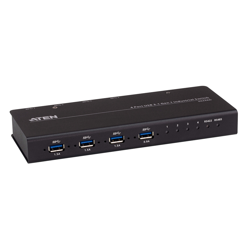 [US3344I] US3344I Conmutador concentrador industrial | 4 x 4 USB | 3.2 Gen 1