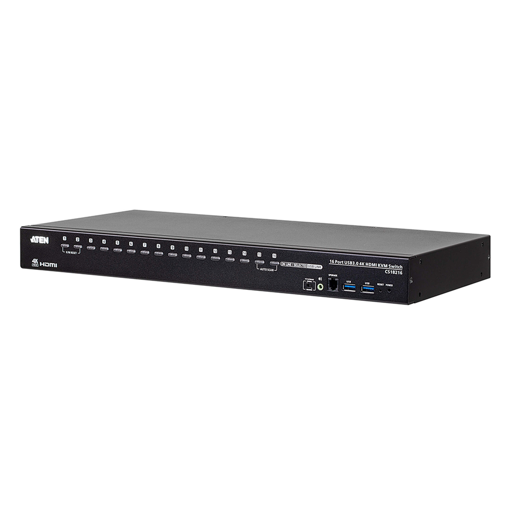 [CS18216] CS18216 Switch KVM | 16 Puertos | 4K USB 3.0 | Video DynaSync? | Conexión en Cascada | Función Pantalla Múltiple