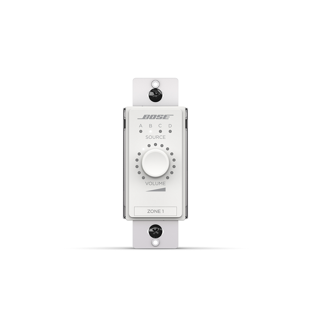 [CC3-DW] CC3-DW Control de volumen Digital | Selector de Fuente de Audio (A/B/C/D) | ControlCenter | Blanco