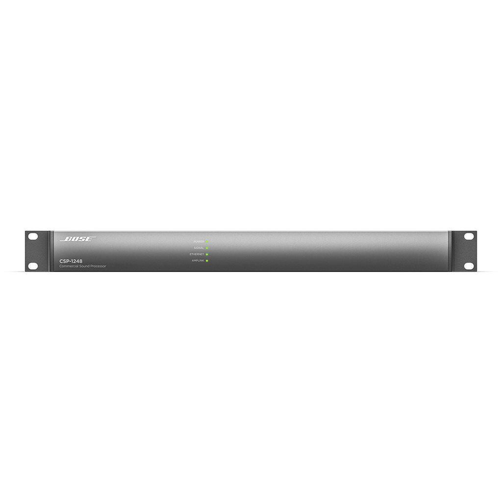 CSP-1248 Procesador de Audio | 12 x 4 I/O Análogas | 8 Canales Amplink Out | DSP Integrado | Arquitectura Fija