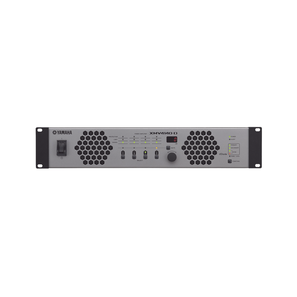 [XMV4140D] XMV4140D Amplificador de Audio Multicanal con Conexión Análoga | DANTE | 4 Canales, 140W | 8 OHMS | 70/100V