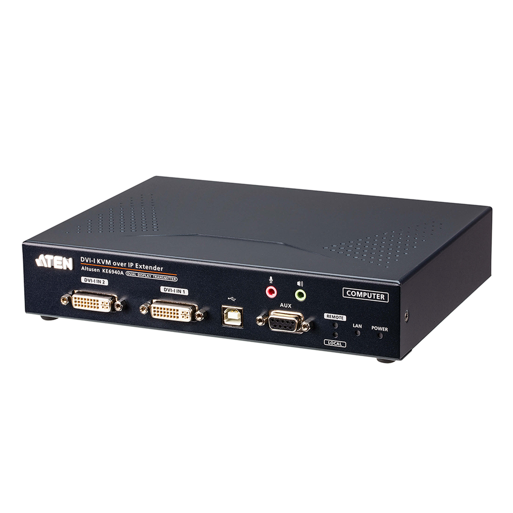 [KE6940AT] Trasmisor KVM por IP | DVI-I dual display | USB