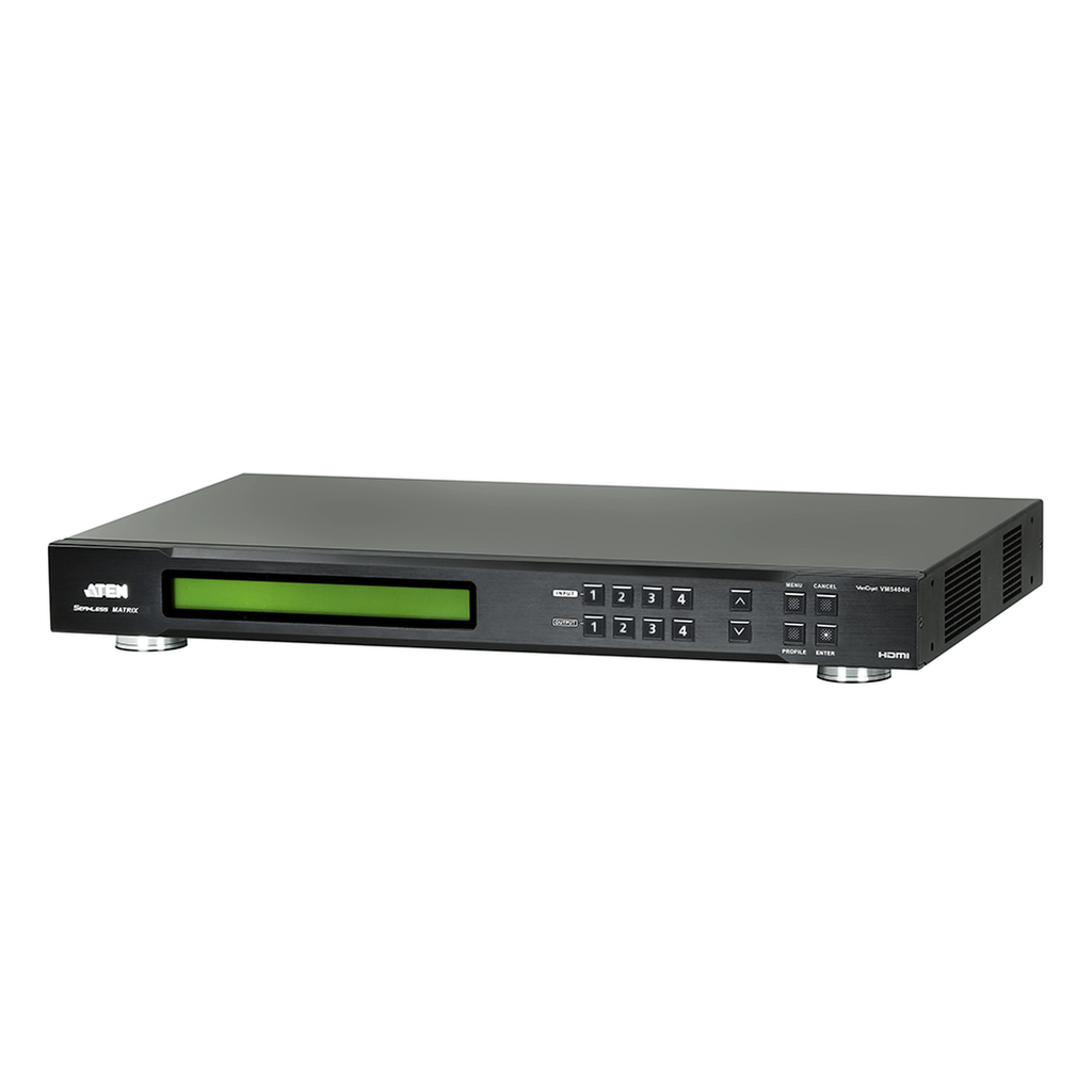 [VM5404H] VM5404H SWITCH DE MATRIZ HDMI | 4X4 | CON ESCALADOR | COMPATIBLE CON VIDEOWALL | Seamless Switch? | IR | RS-232 | ETHERNET