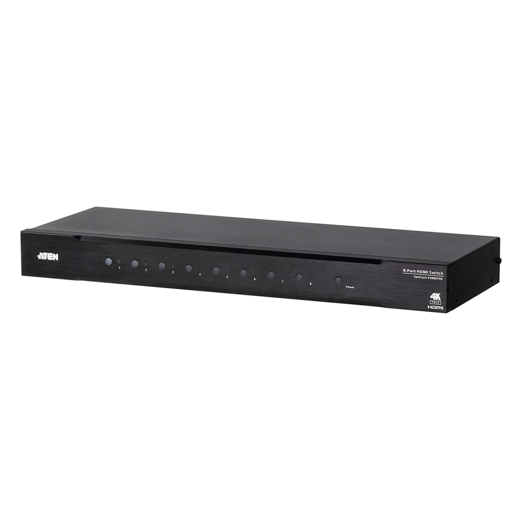 [VS0801HB] VS0801HB Switch HDMI | 8 Entradas x 1 Salida | Resolución True 4K 4:4:4 | Control RS-232 e IR | HDCP 2.2 | HDR10+ | Plug & Play