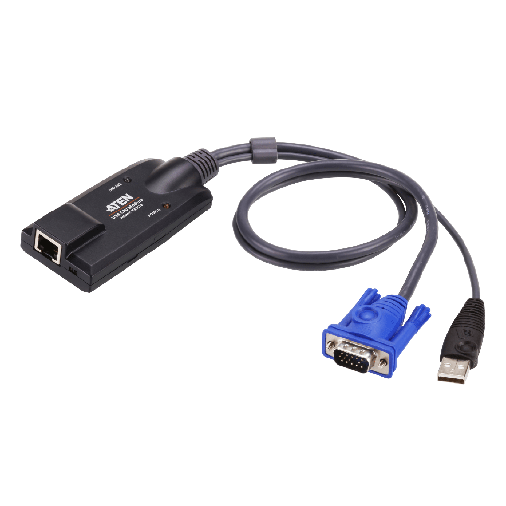 [KA7570] Cable Adaptador | KVM VGA USB | Resolución 1600x1200 | 40m | Emulación de teclado y mouse