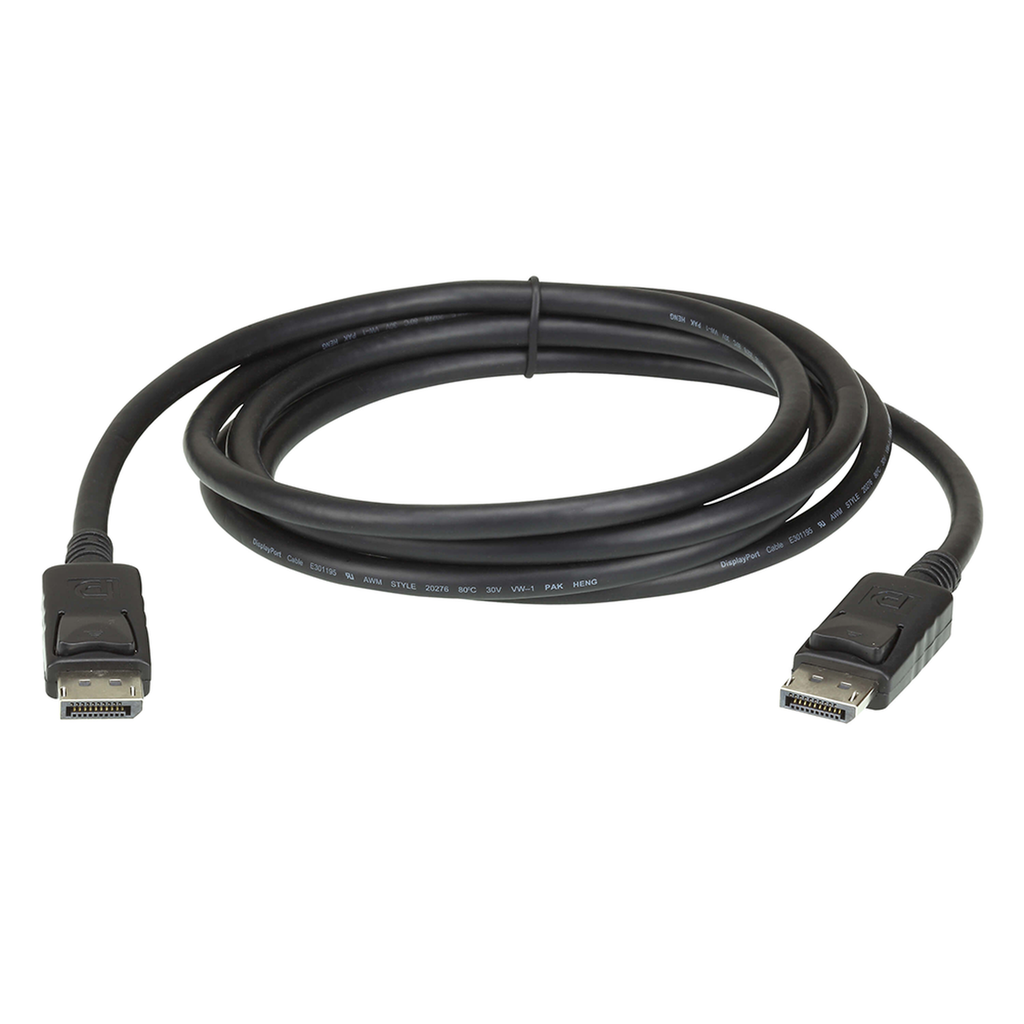 2L7D02DP Cable DisplayPort | Longitud 2m | Alta definición | Hasta 8K | HDR Dinámico | 32 canales de audio digital | Pestañas de seguridad con botón de liberación