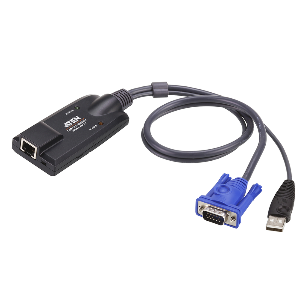 [KA7170] Switch KVM | cable DVI | USB de 2 puertos | con selector remoto de puerto