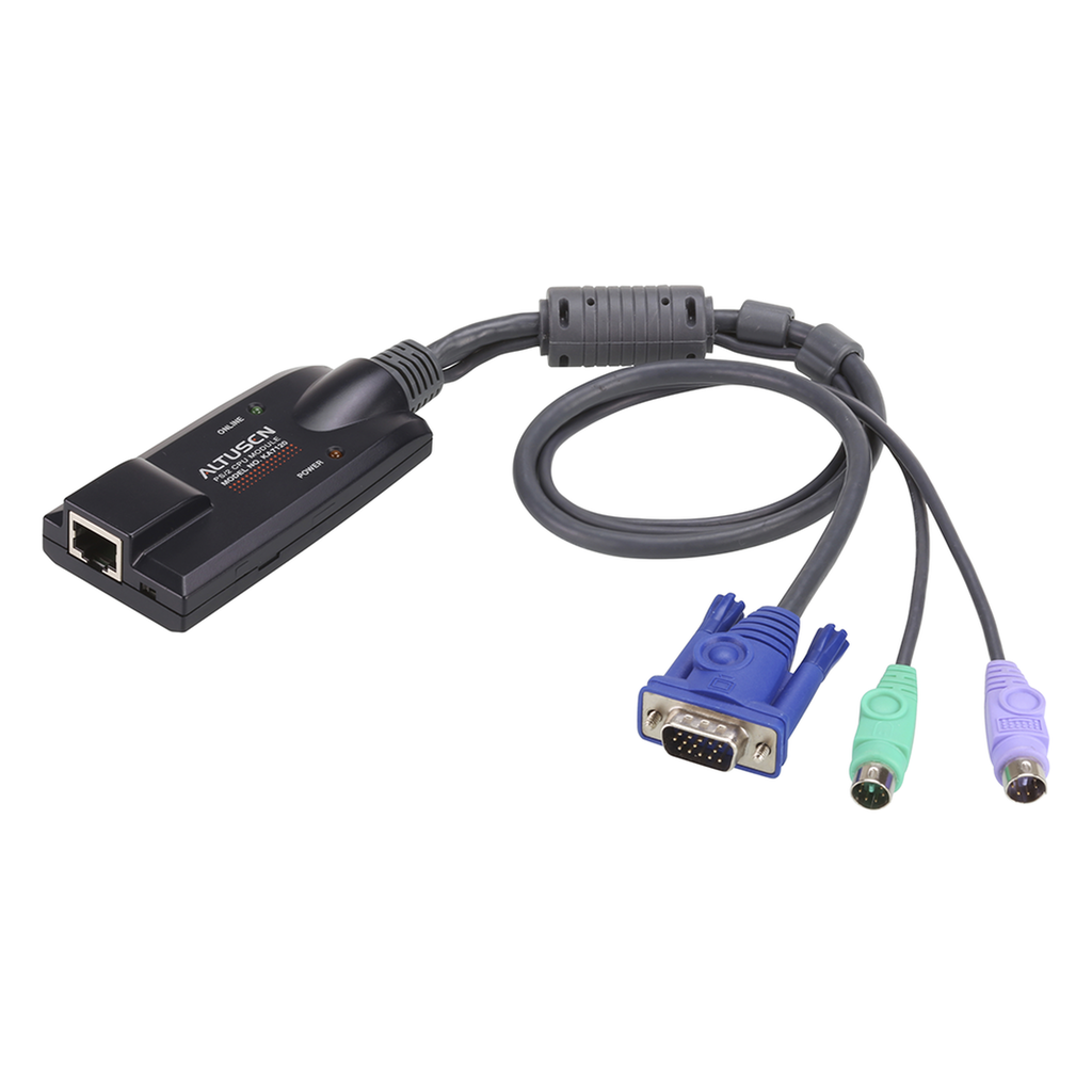 [KA7120] Switch KVM | cable DVI | USB de 2 puertos | con selector remoto de puerto