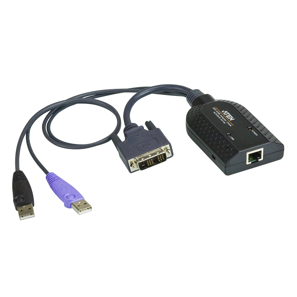 [KA7166] KA7166 Adaptador KVM DVI USB compatible Smart Card con Virtual Media