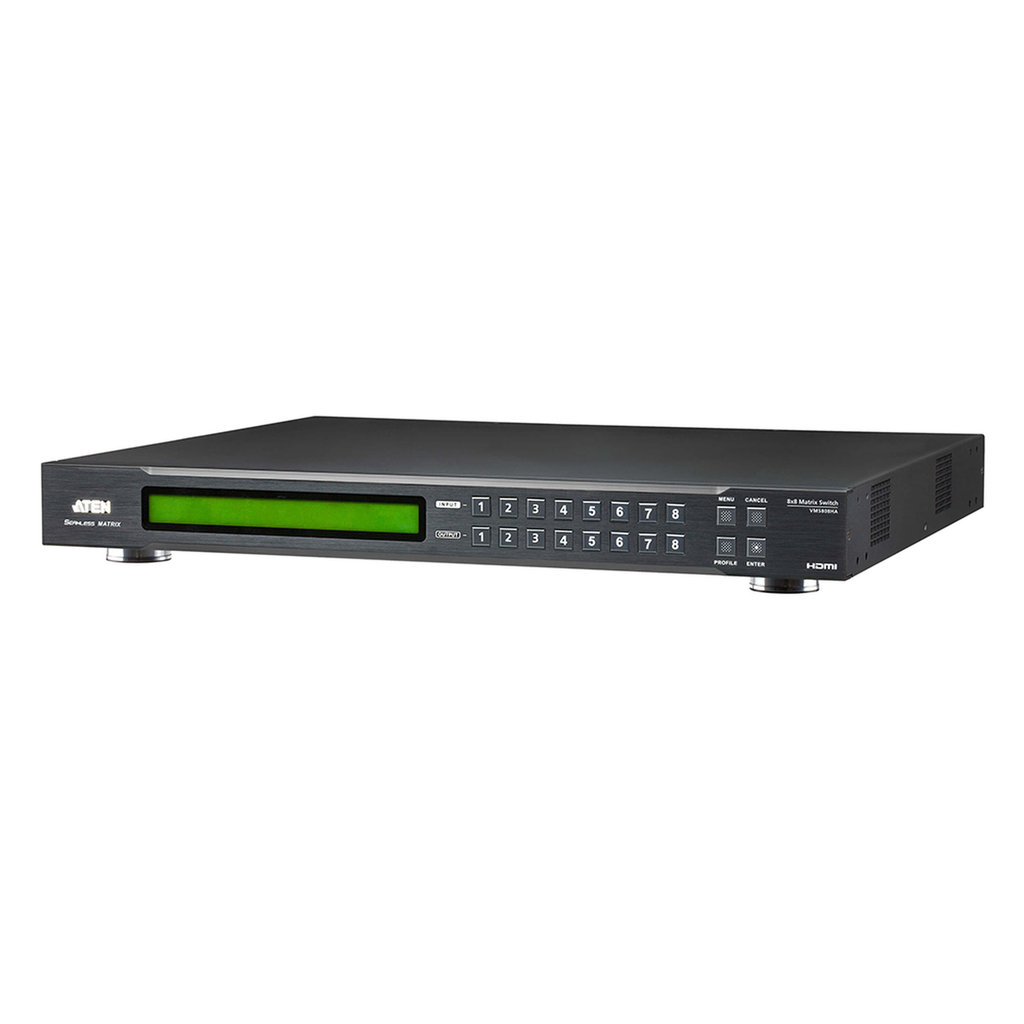[VM5808HA] VM5808HA Switch De Matriz Hdmi | 8x8 | Con Escalador | Compatible Con Videowall | Seamless Switch? | IR | RS-232 | Ethernet | Salida de Audio