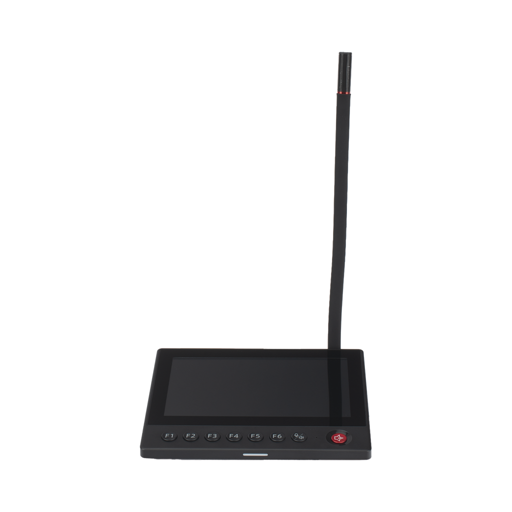 [DS-QAZ1MP7G1] DS-QAZ1MP7G1 Micrófono IP | No requiere amplificador | 12 VCD | Pantalla Touch 7 | Transmisión en Tiempo Real | Integración con HikCentral Professional