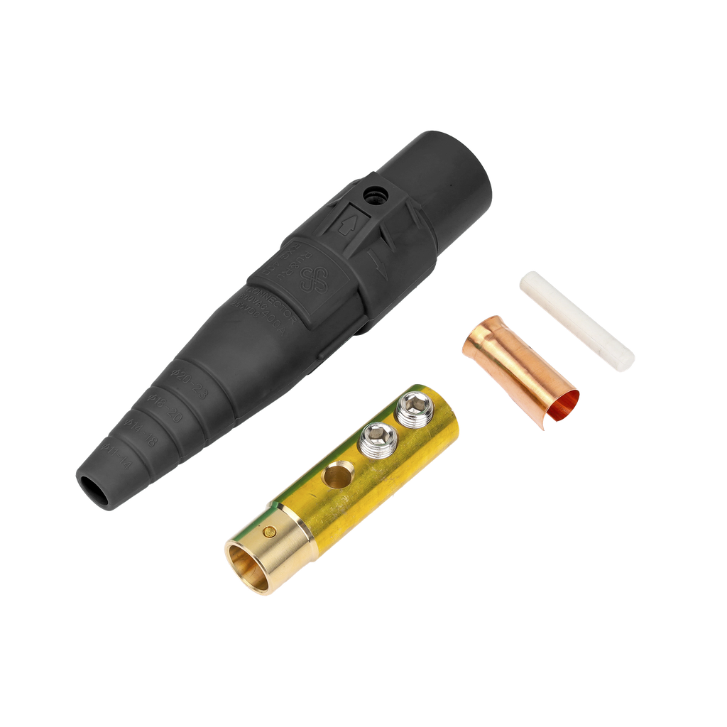 [EPCAMLOCK400AFBLACK] EPCAMLOCK400AFBLACK Conector Camlock Hembra / 400 Amperes / AC 600V / Abrazadera Compresión / Plástico Ingeniería / Varios Colores / Cable 2/0 AWG a 4/0 AWG