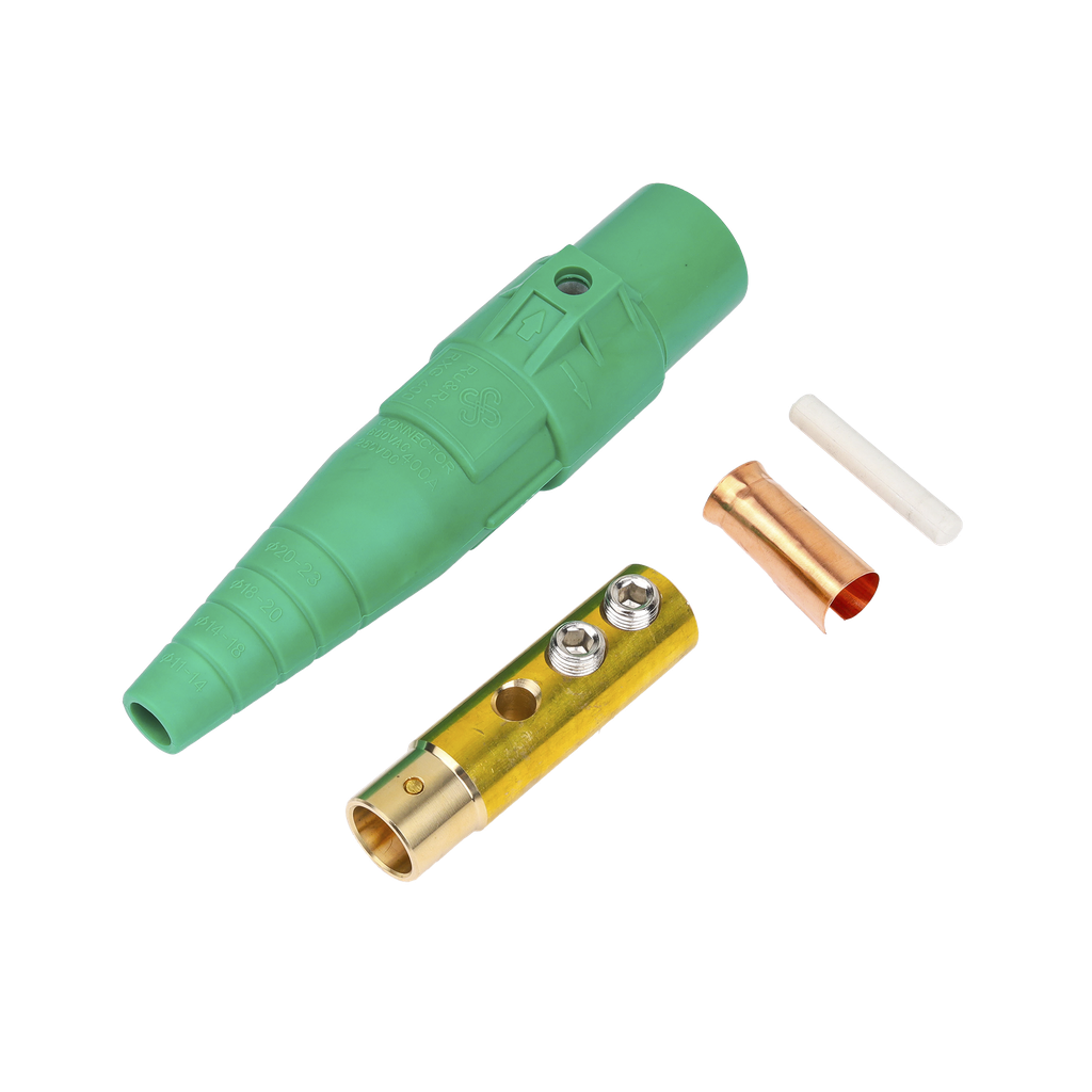 [EPCAMLOCK400AFGREEN] EPCAMLOCK400AFGREEN Conector camlock 400 AMPERES HEMBRA COLOR VERDE