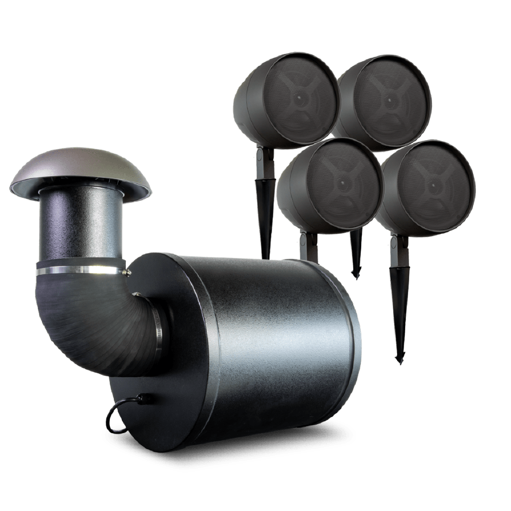 [ULTRASCAPE12] Altavoz de 2 vías | exteriores | 70V / 100V | woofer de 6.5 in | negro