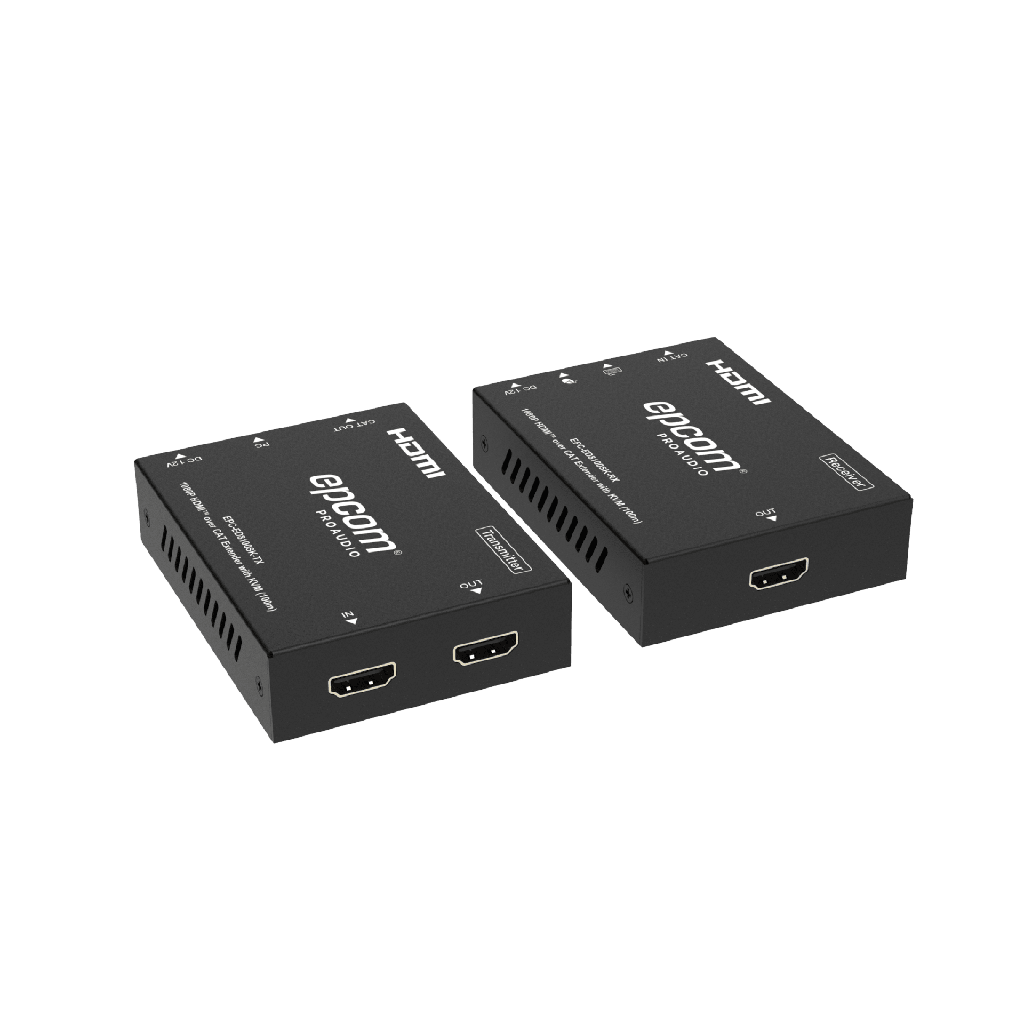 Extensor HDMI | Soporta KVM | Transmisión hasta 100 m | Cable CAT6 | 1080P@60Hz | Copia EDID automática | Sin compresión ni retraso | PoC