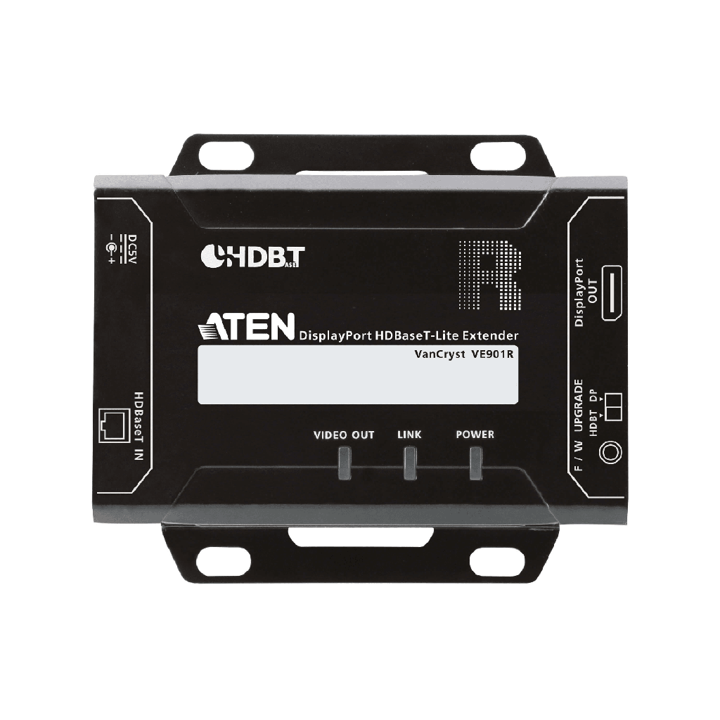 [VE901R] Receptor DisplayPort HDBaseT-Lite | (4K a 40 m; 1080p a 70 m) | (HDBaseT Clase B)