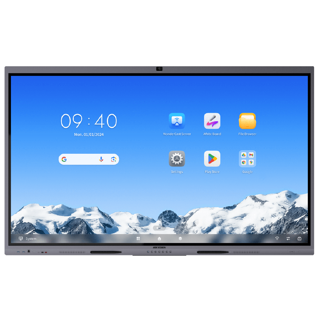 [DS-D5C86RB/B2L(EDLA)] DS-D5C86RB/B2L(EDLA) Pantalla Interactiva Touch de 86 Android 14 / Asistentes IA / Google Suite Preinstalado con Certificación EDLA / Cámara Web 8 MP / Resolución 4K / Bocinas Integradas / Entradas HDMI y VGA / Incluye 2 Lápices para Escribir