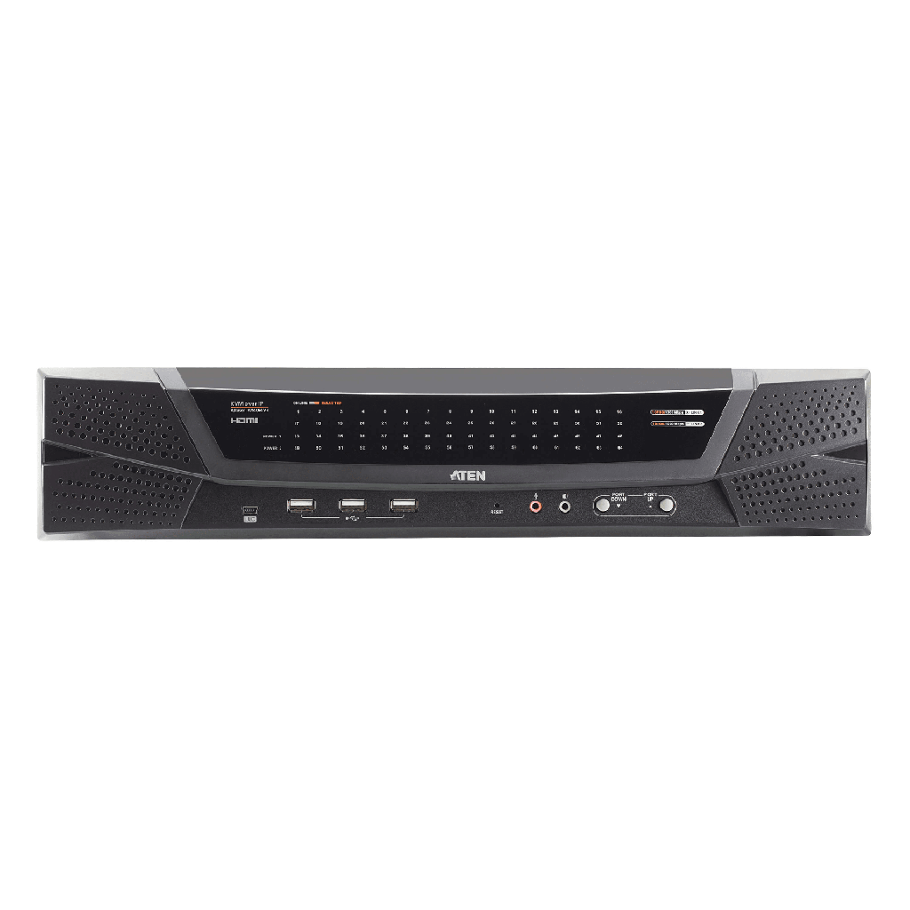 [KN4064VB] Switch KVM over IP Cat 5 | Hasta 64 Puertos | Resolucion Full HD 1920x1200 | Dual NIC Gigabit | Virtual Media USB 2.0 | FIPS 140-2 Level 1 | Cascada hasta 512 Equipos | Administracion Centralizada CC2000