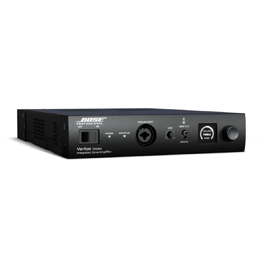 [1100BH] 1100BH Amplificador Veritas | 1x100W | 70V-100V | Bluetooth 5.0 | DSP | Entradas Balanceadas y RCA | Alta Impedancia