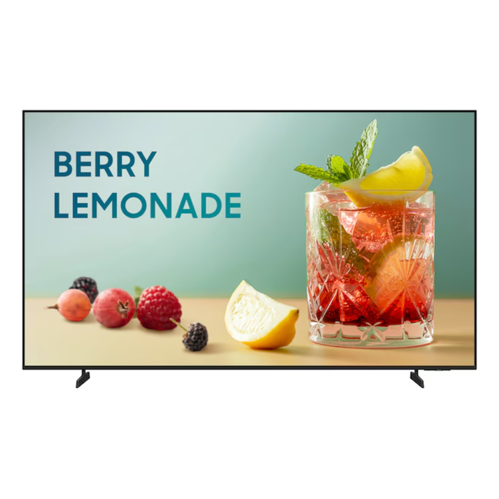 [BE43F] Televisor Business Samsung BEFX-H Series / 4K UHD (3840x2160) / Panel E-LED 43-85 Pulgadas / Brillo 300 nit / WiFi 5 y Bluetooth 5.3 / Smart TV Tizen / Crystal Processor 4K / HDR10+ / Sonido 20W 2CH / Operación 16/7 / VXT CMS y SmartThings Pro