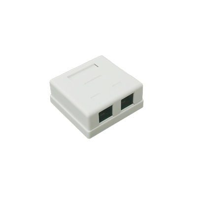 [LP-WP-09] Caja de pared con Jack UTP Cat5e y Jack RJ11 telefónico