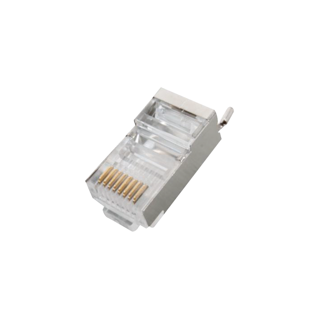 Conector RJ45 para Cable FTP/STP Categoría 5E - Blindado con pin a tierra