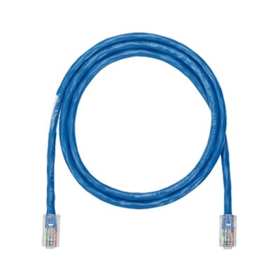 Cable de parcheo UTP Categoría 5e, con plug modular en cada extremo - 1 m. - Azul