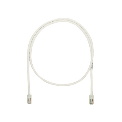 Cable de parcheo UTP Categoría 5e, con plug modular en cada extremo - 1 m. - Blanco mate