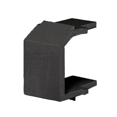 [NKBMBL-X] Módulo de tapa ciega (Inserto Ciego), Tipo Keystone, Color Negro, 1 Pieza