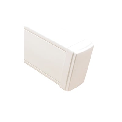 [TEK-100-F] Tapa final en color blanco de PVC auto extinguible,  para canaleta TEK100 (5591-02001)