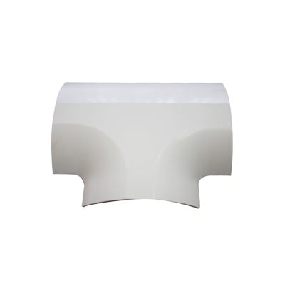 Sección en T color blanco de PVC auto extinguible para canaleta DMC4FT (9440-02001)