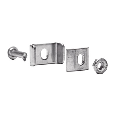 Kit 1 para unir tramos de charolas, con acabado Electro Zinc