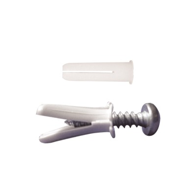 Paquete de 20 taquetes blancos  3/4 y 20 tornillos 8mm x 3/4 (1101-05002)