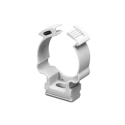 [GW-50-605] Soporte de collar (Abrazadera), PVC Auto-extinguible, cerrado para tubería de 16 mm