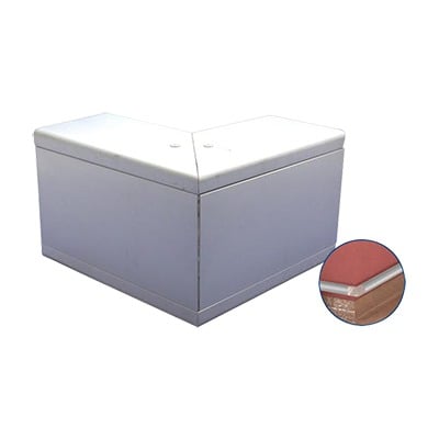 [INKA-100-EE] Esquinero exterior de aluminio,  para canaleta INKA100 (8110-80001)