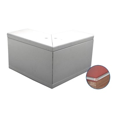 [INKA-151-EE] Esquinero exterior de Aluminio,  para canaleta INKA151 (8410-81001)