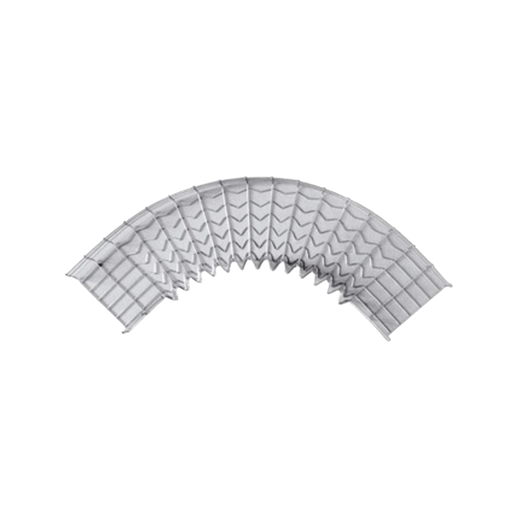 Curva Pre-Fabricada Horizontal de 90° con medidas de 54 mm de Peralte y 100 mm Ancho (54/100 mm)