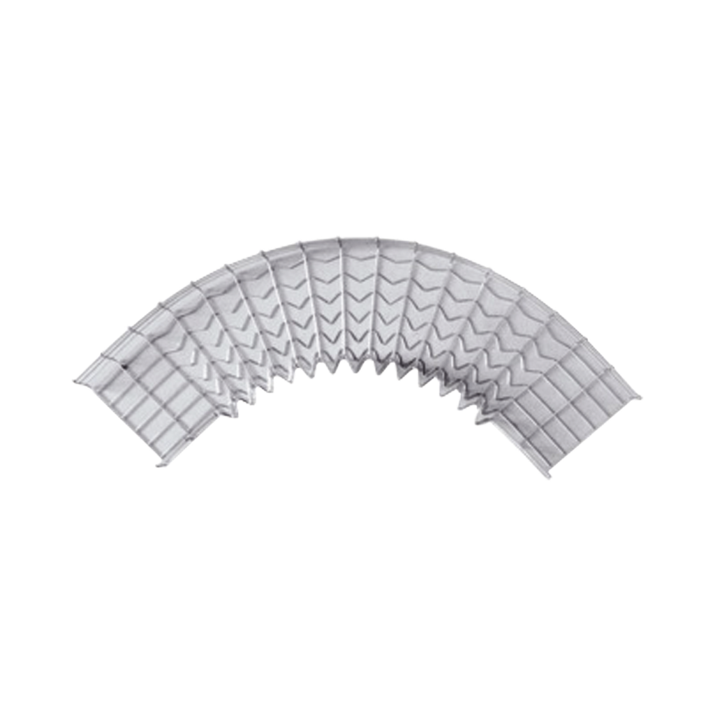 Curva Pre-Fabricada Horizontal de 90° con medidas de 54 mm de Peralte y 200 mm Ancho (54/200 mm)