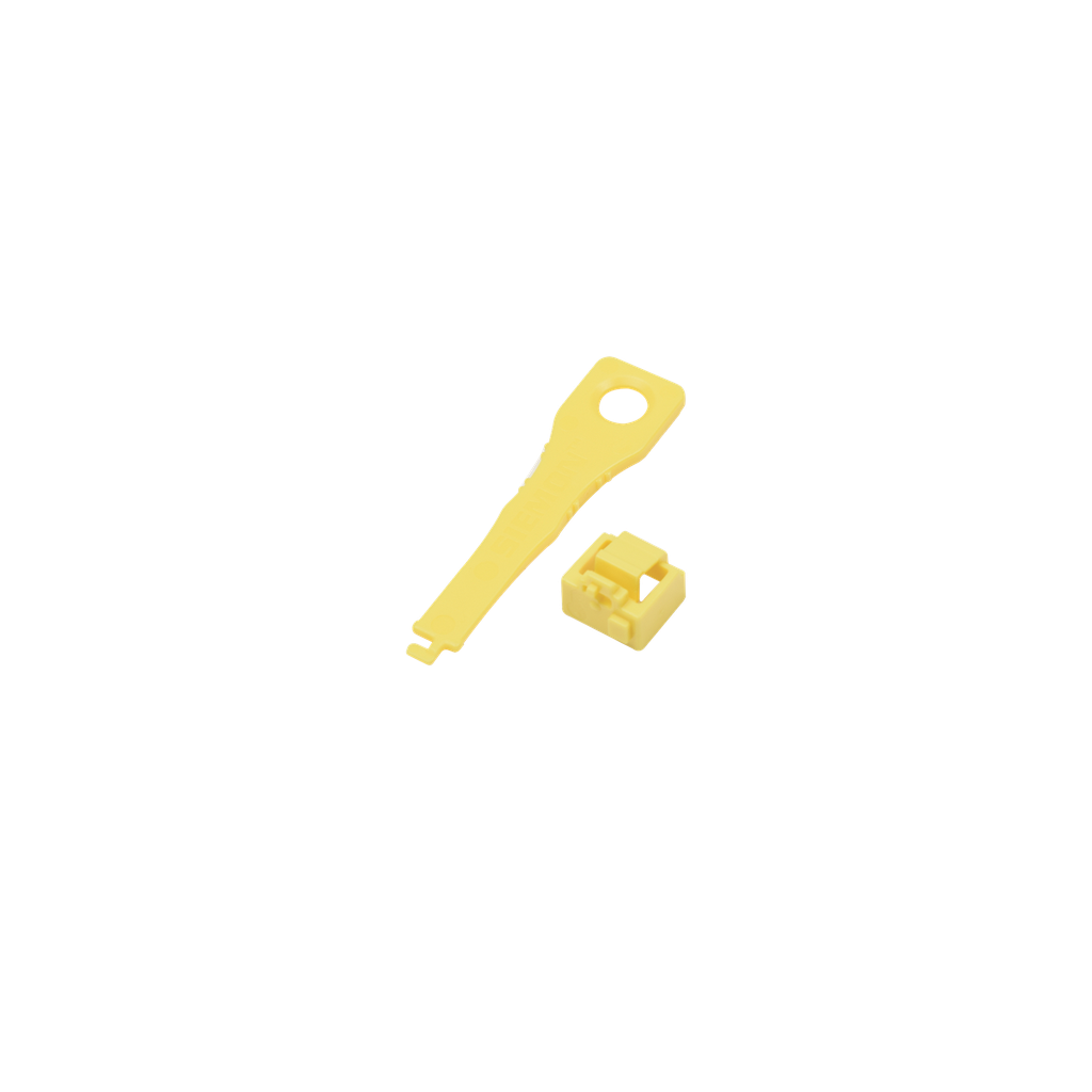 [LL-05] Protector de bloqueo LockIT, para salida RJ45, incluye una llave universal, bolsa con 10 piezas