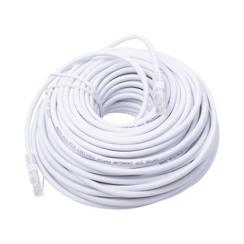 Cable de Parcheo UTP Cat5e - 30 metros - Blanco