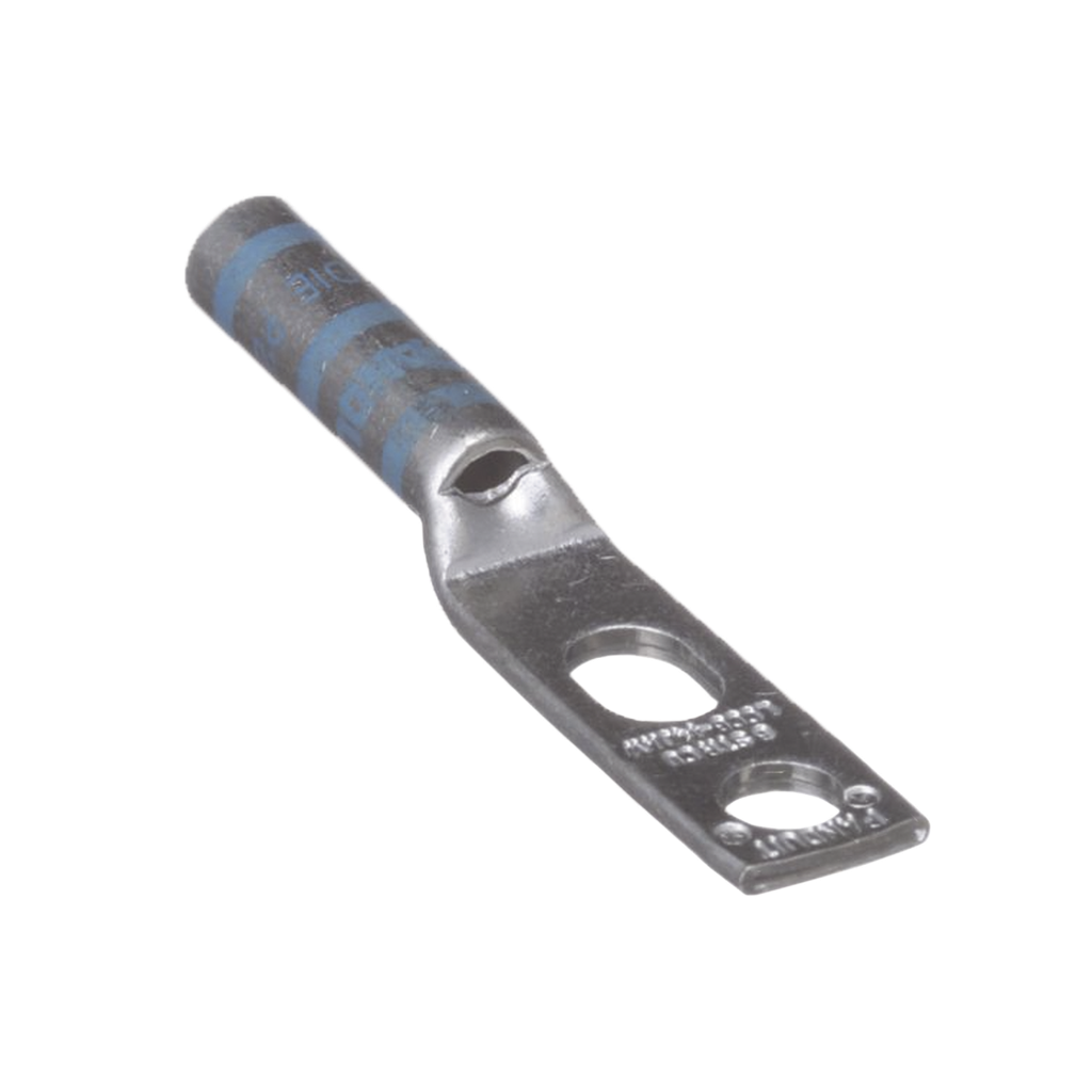 [LCC6-14JAW-L] Zapata de compresión LCC6-14JAW-l para cal. 6 Awg, Doble barreno para tornillo prisionero de 1/4, 1 pz