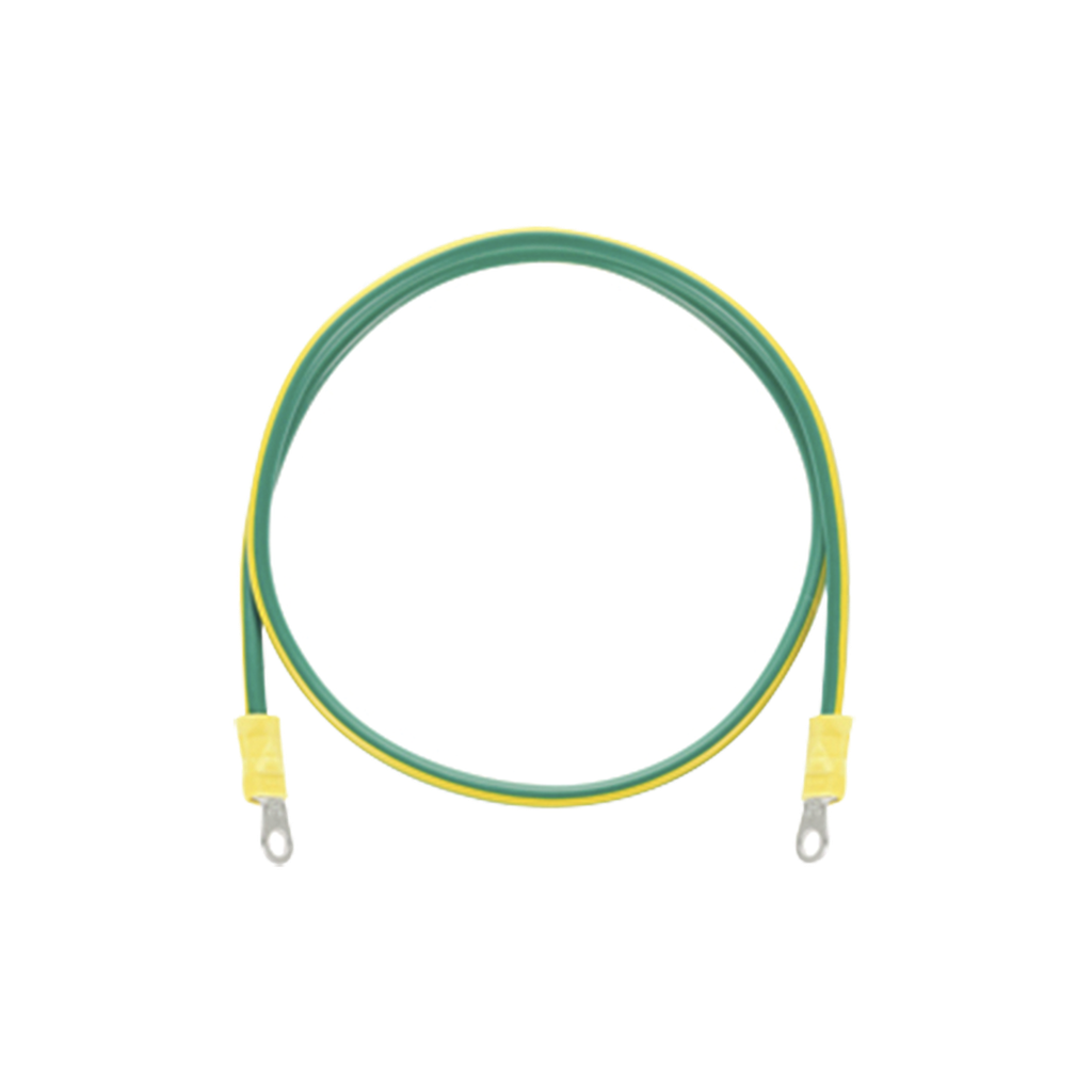 [EIG-8AWG-50] Jumper para Puesta a Tierra con Cable 8 AWG con Conectores de Ojo de 50 cm.